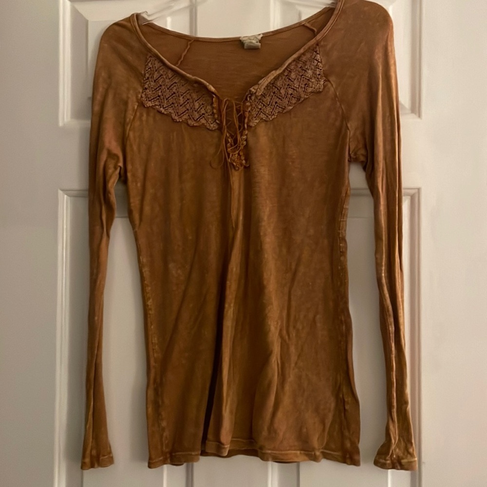 Gimmicks brown long sleeve shirt